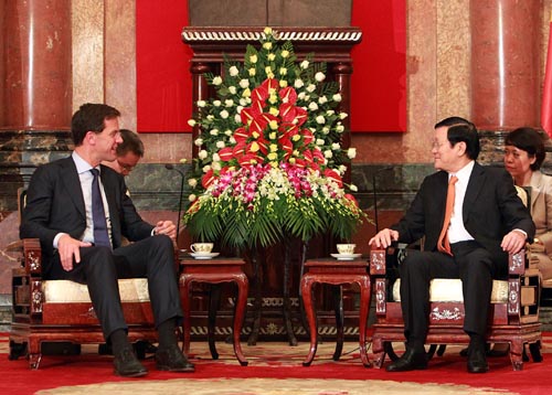 Chủ tịch nước Trương Tấn Sang tiếp Thủ tướng Hà Lan ảnh 1